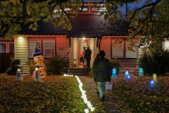 2025 Halloween night in Burkeville on Sea Island, Richmond BC